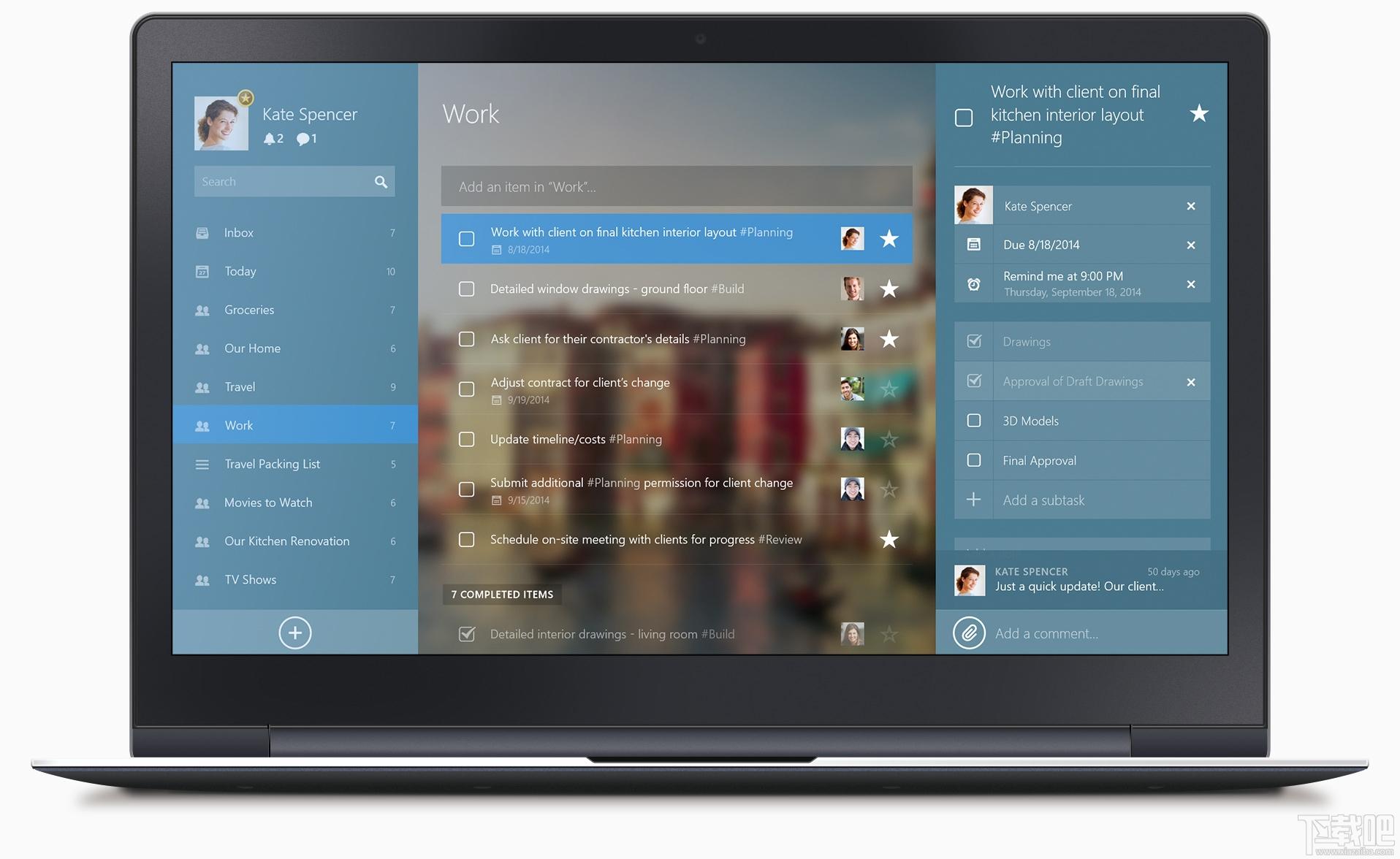 Wunderlist,备忘录